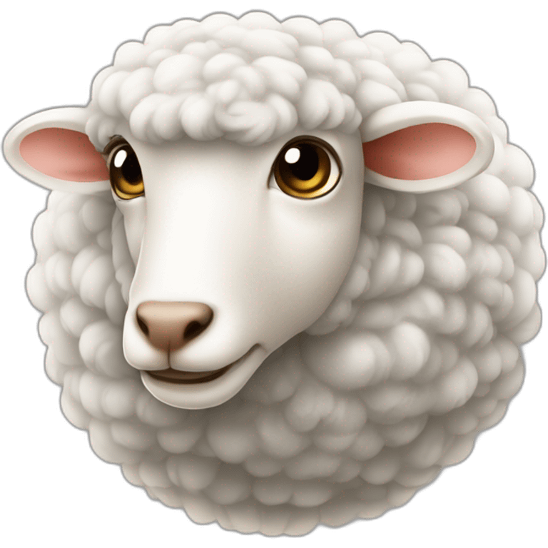 Fermière qui tond un mouton emoji