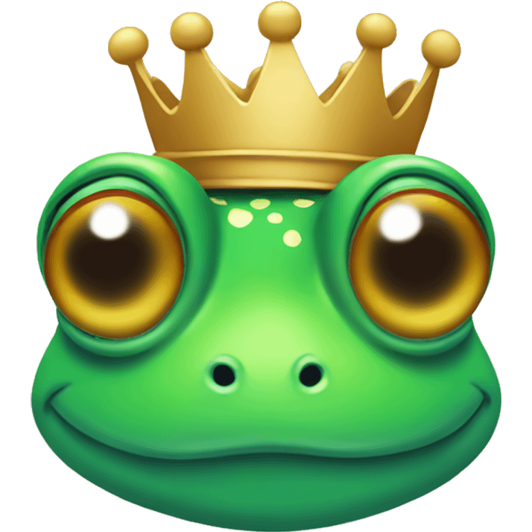 Frog with crown emoji