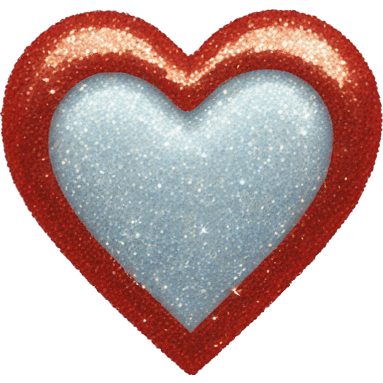 glittery heart  emoji