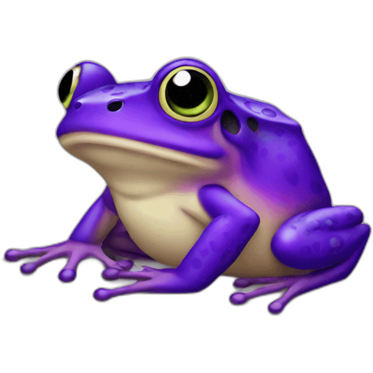  frog purple emoji