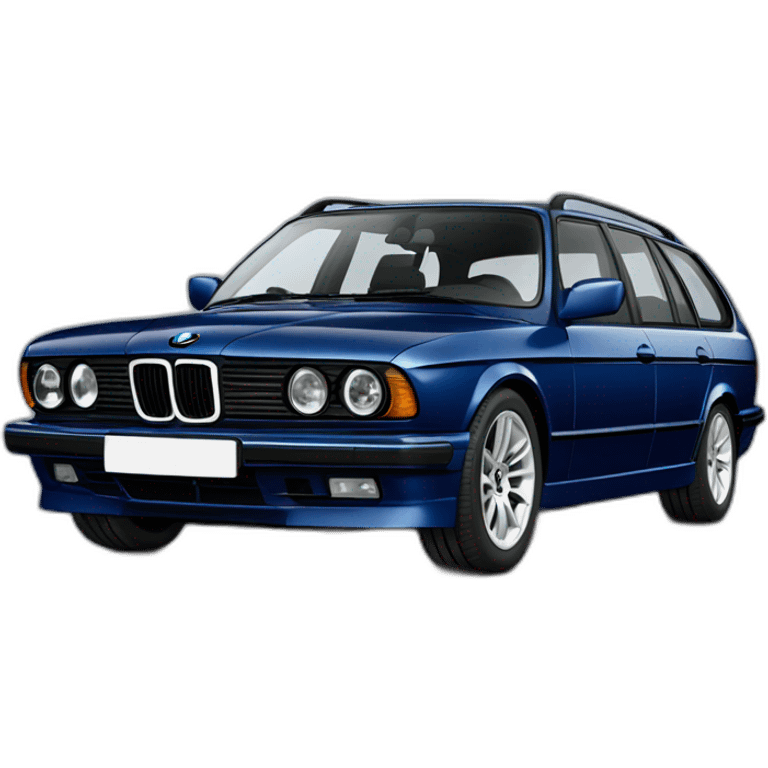 bmw 525td touring in dark metallic blue emoji