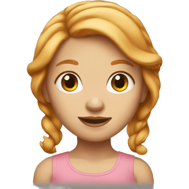 Strawberry blonde girl emoji