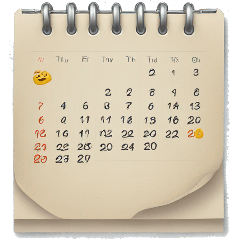 calendar emoji