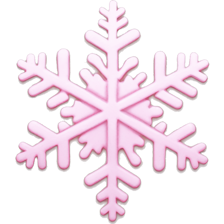 pastel pink snowflake  emoji