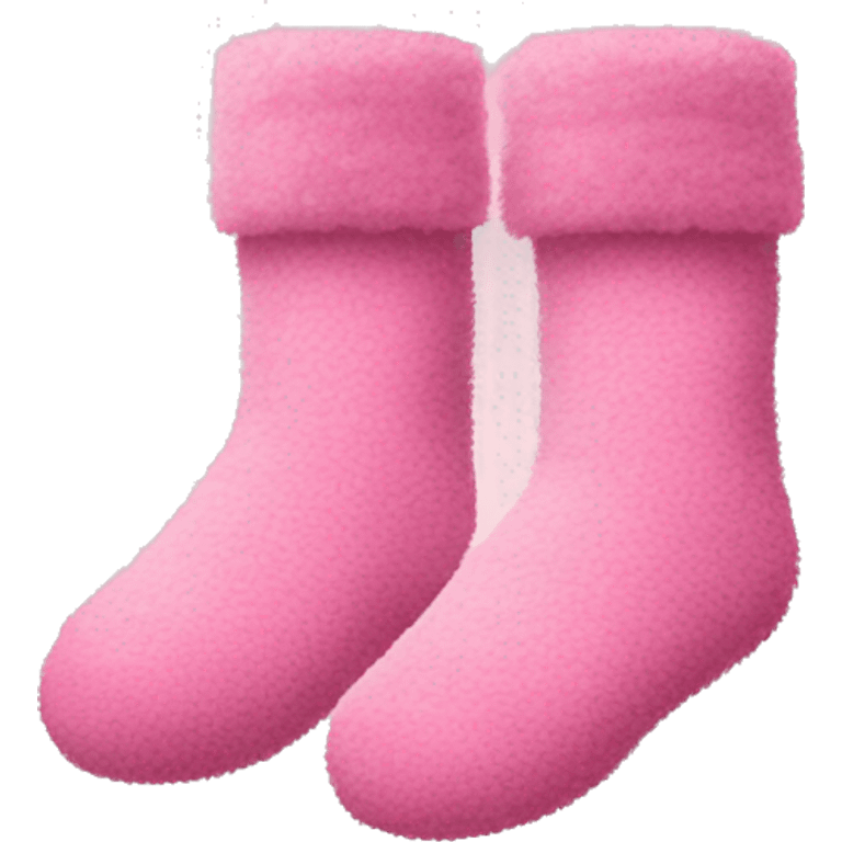 Pink fluffy socks emoji