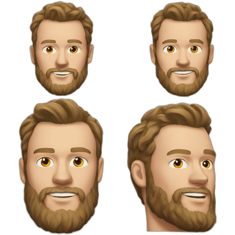 Jonathan Toews as beach bum with beard emoji