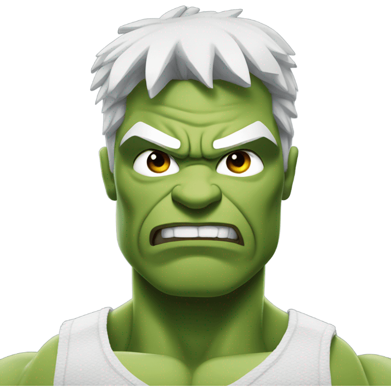 Hulk with gojo anime emoji