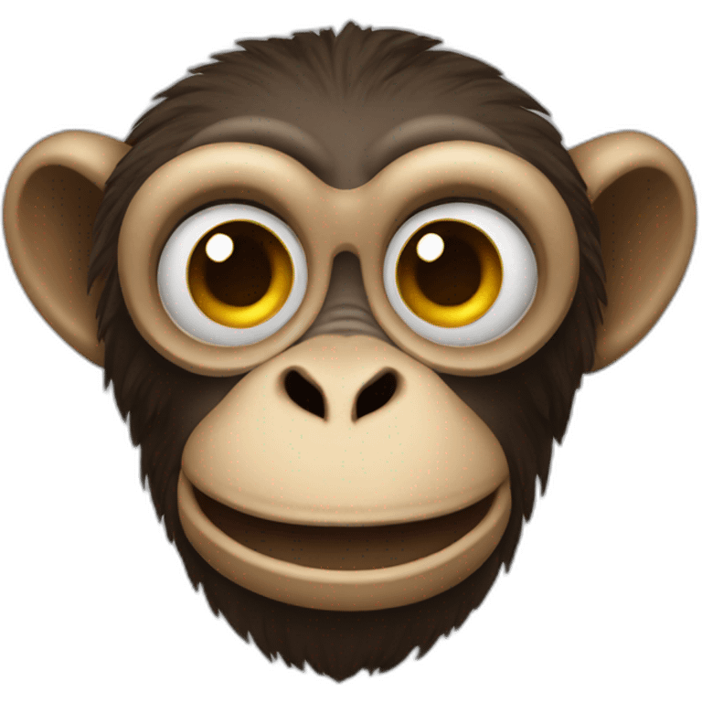 Crazy makak monkey emoji