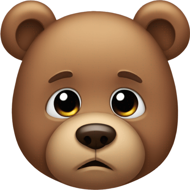 sad cute teddy bear emoji