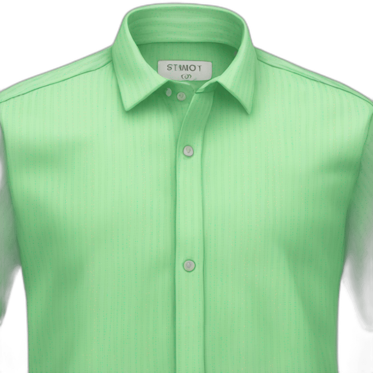 MEN SHIRT GREEN AND WHITE emoji