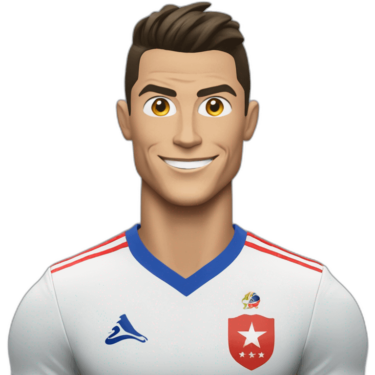 cristiano ronaldo con jokey de chile emoji