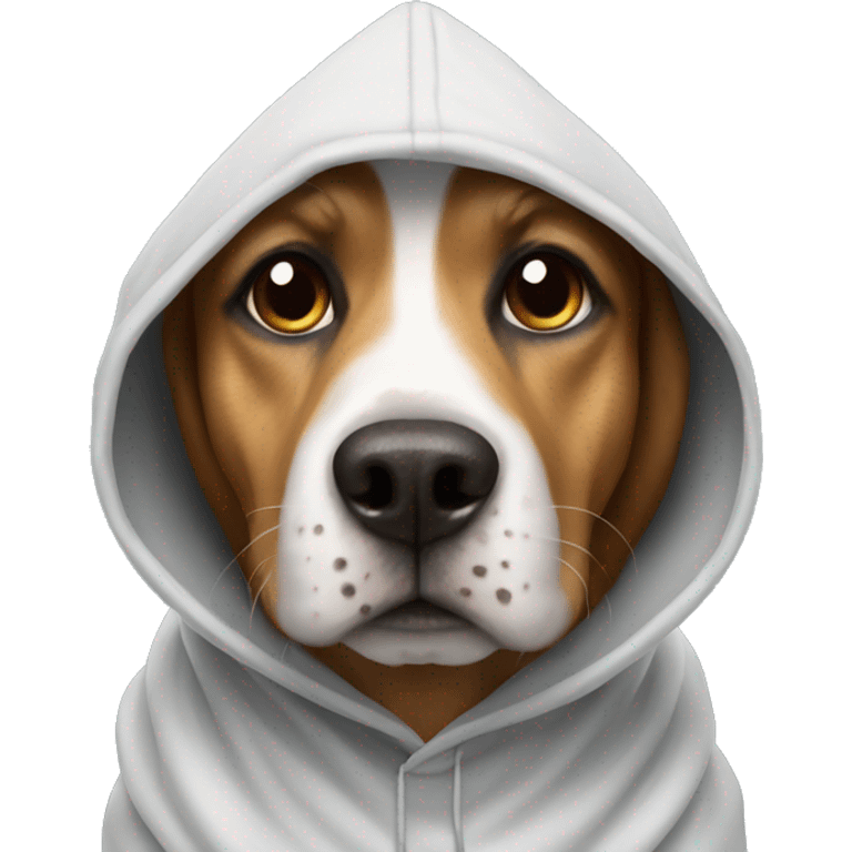 Dog with a hood emoji