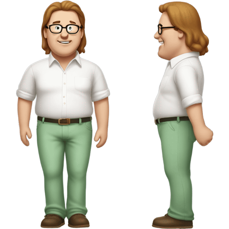 Peter griffin with long hair emoji