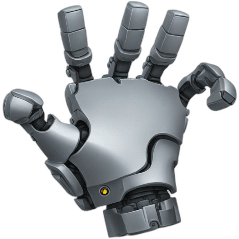 Robot hand emoji