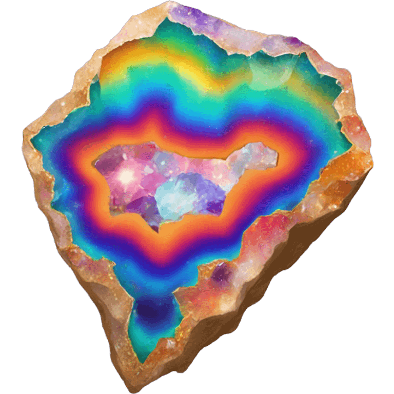 rainbow geode emoji