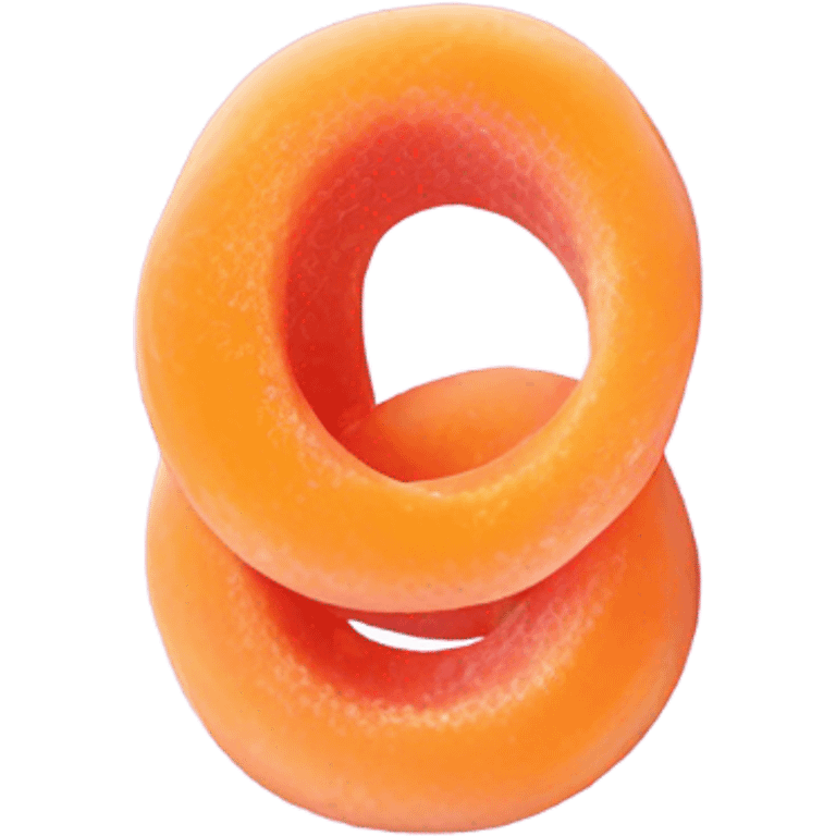 One Peach ring gummy candy emoji