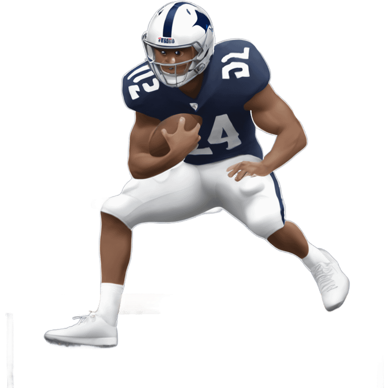 Saquon Barkley backwards hurdle  emoji