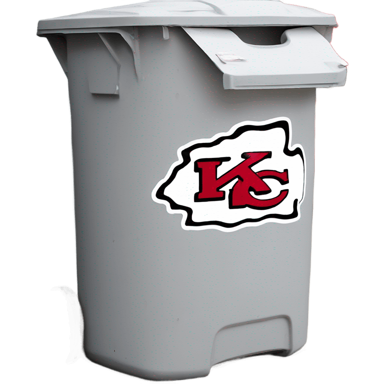 kansas city chiefs logo in the trash  emoji