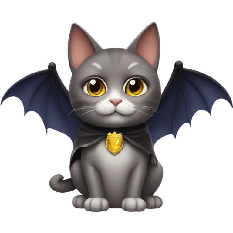 Cat bat king emoji