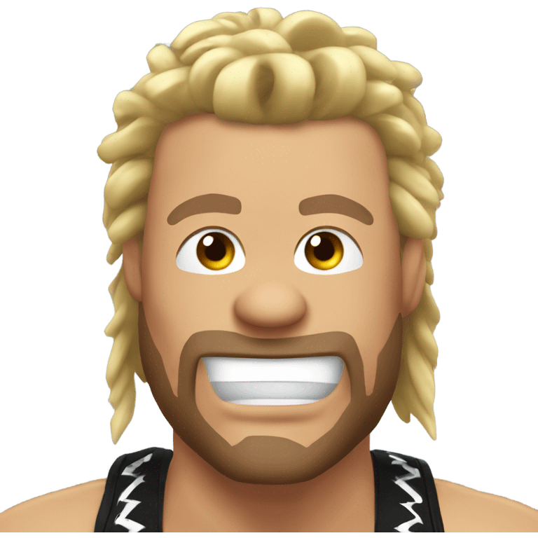 WWE Edge running fingers through his hair emoji