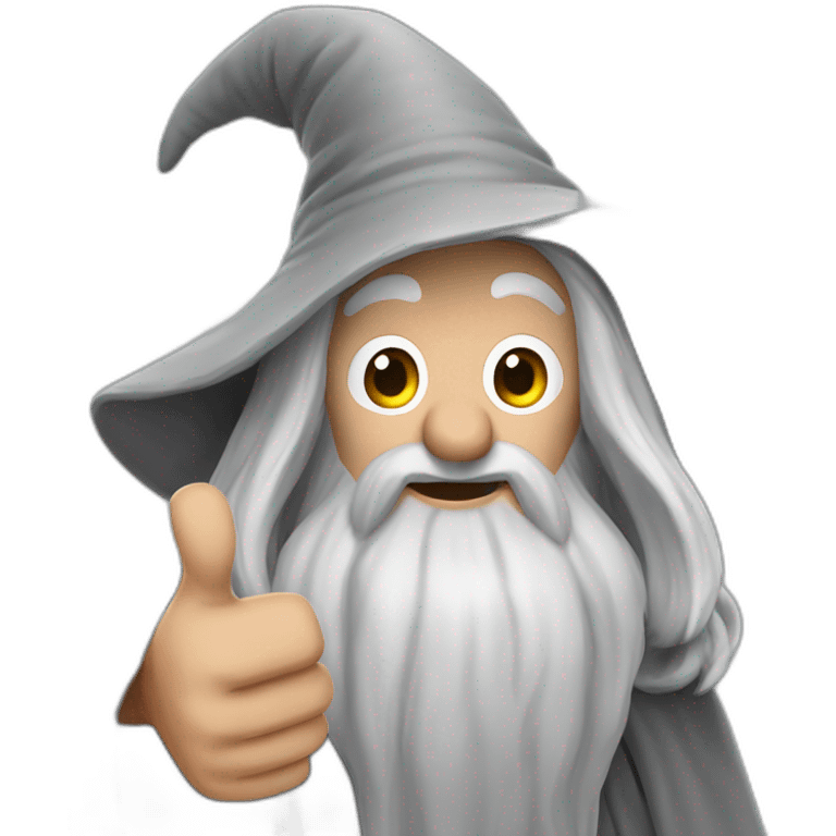 Gandalf the gray thumbs up emoji