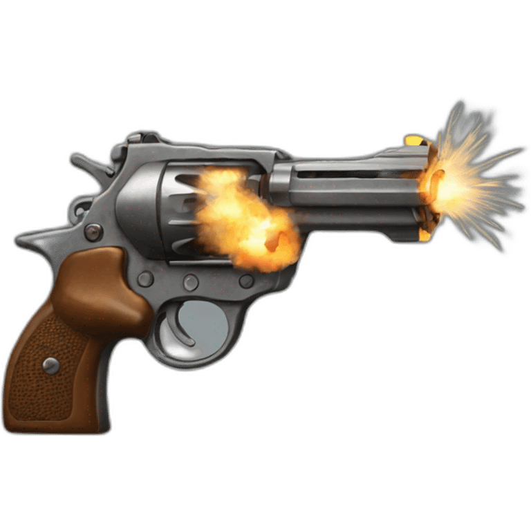 Gun fired emoji