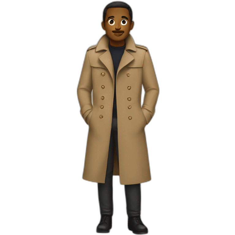 shoulders riding in one trench coat emoji