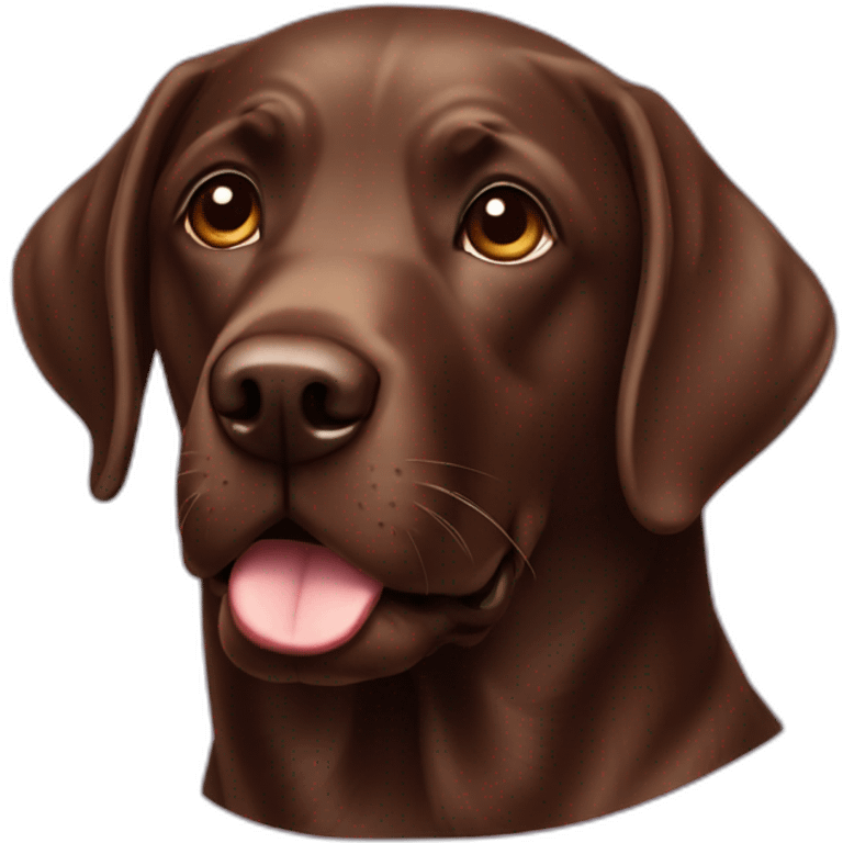 labrador chocolate emoji