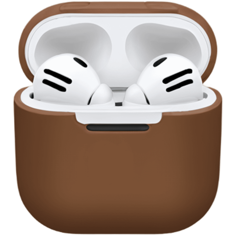 Brown cute airpods emoji