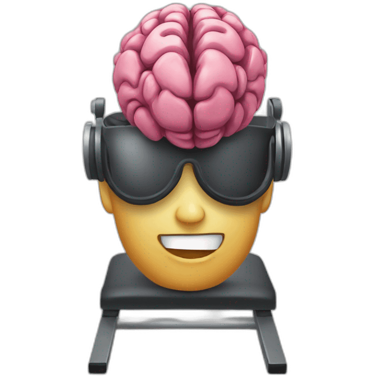 cerebro en el GYM emoji