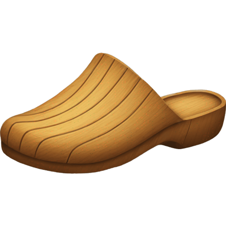 wooden slippers emoji