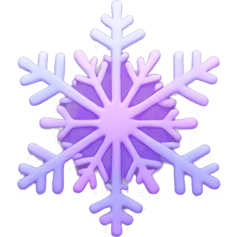 pastel pink and purple aurora snowflake  emoji