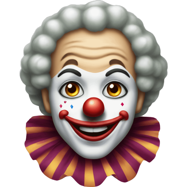 a clown with diamond emoji