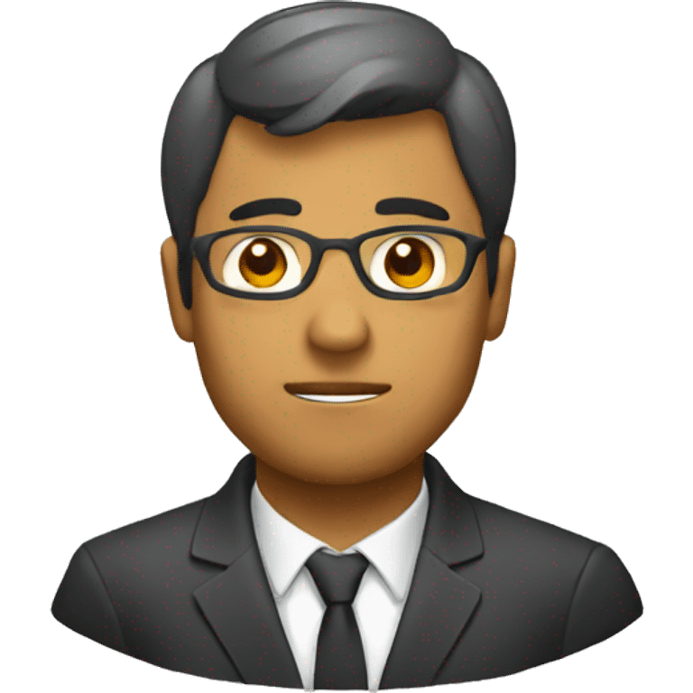 persona pensando en estrategia emoji