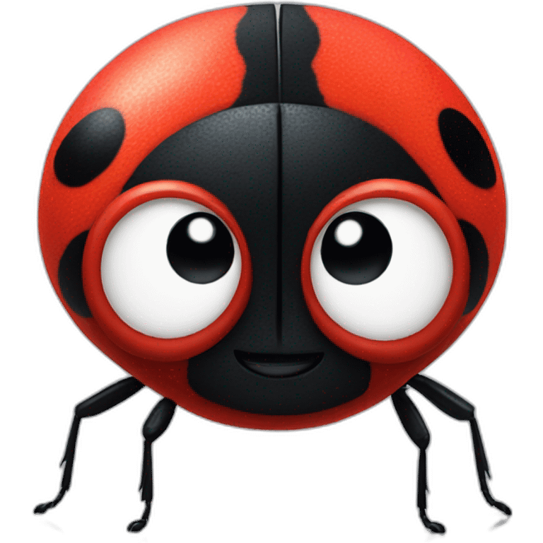 Pixar ladybug hairy emoji