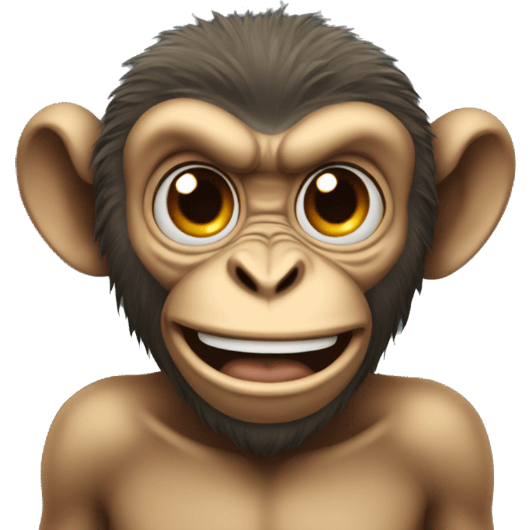 mad monkey emoji