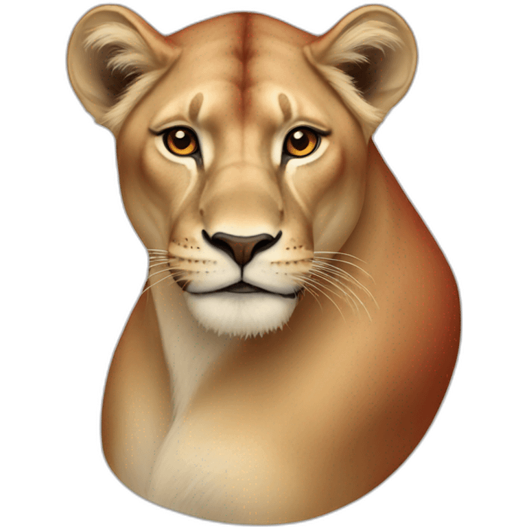 Red lioness emoji