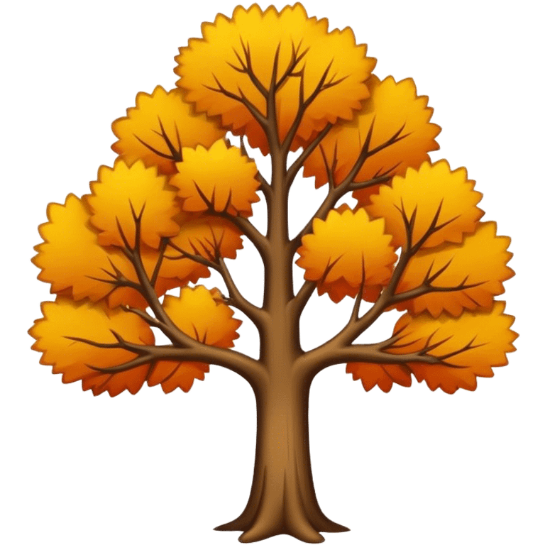 Autumn tree with no leaves emoji