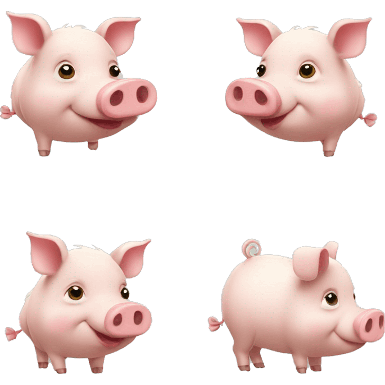 Un très petit cochon très très trop mignon  emoji