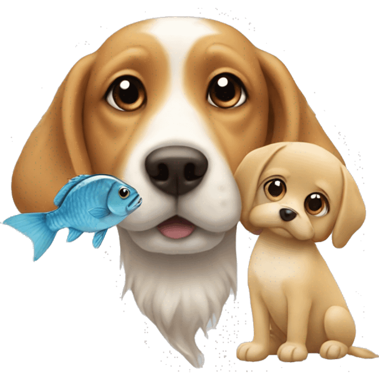 fish with dog emoji