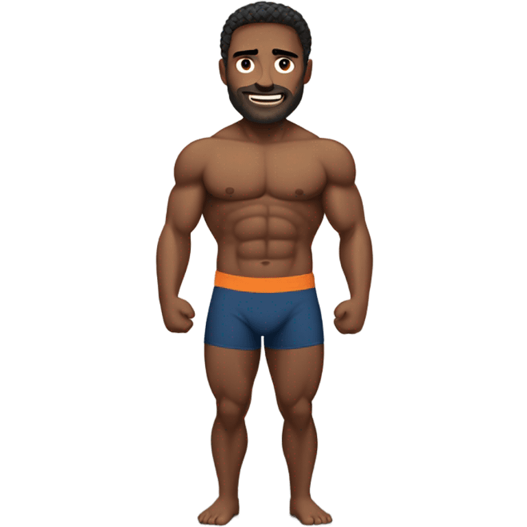 Muscly man in speedo emoji