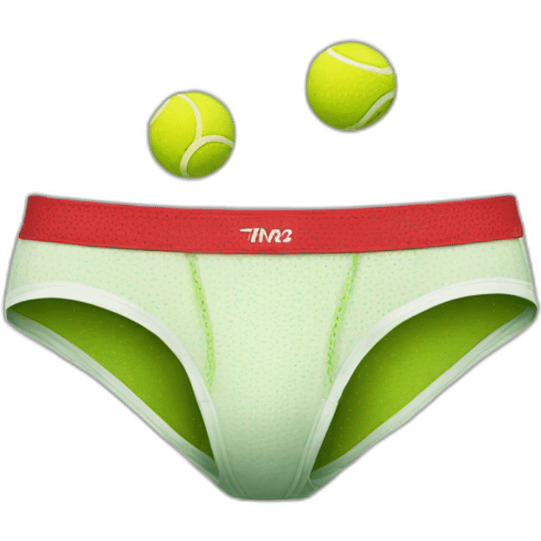 tennis ball in underwear emoji