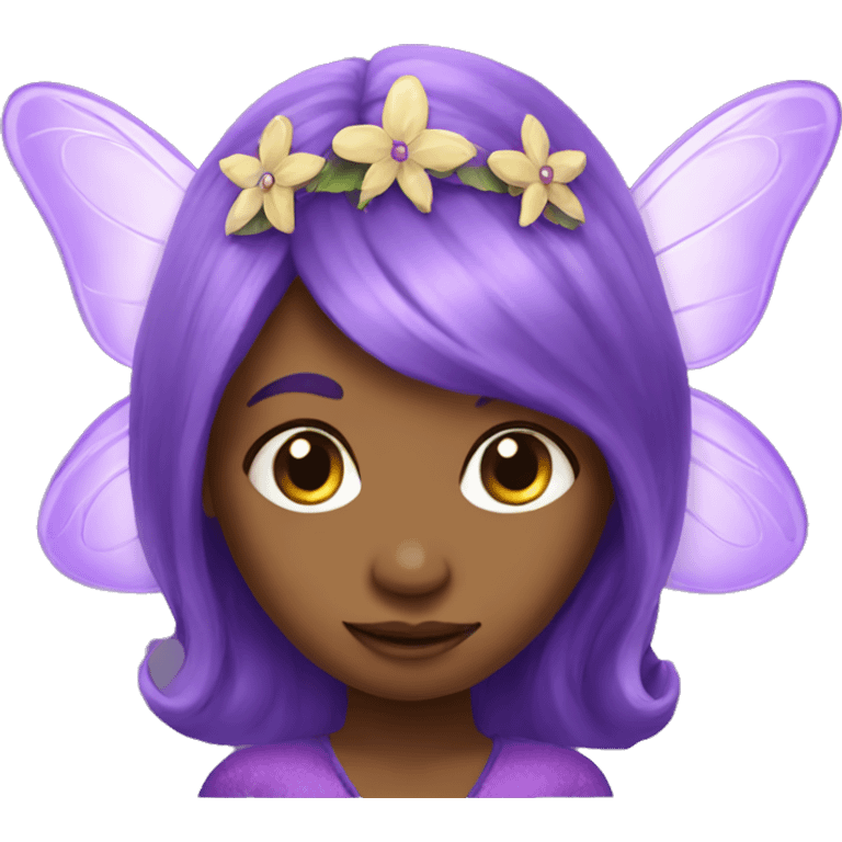 Purple fairy emoji