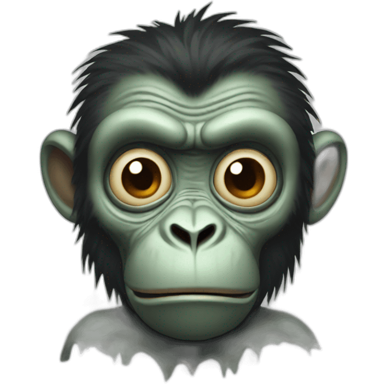 Zombie monkey emoji