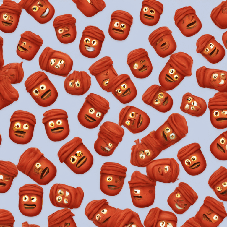 Mr sauce man made out of tomato sauce  emoji