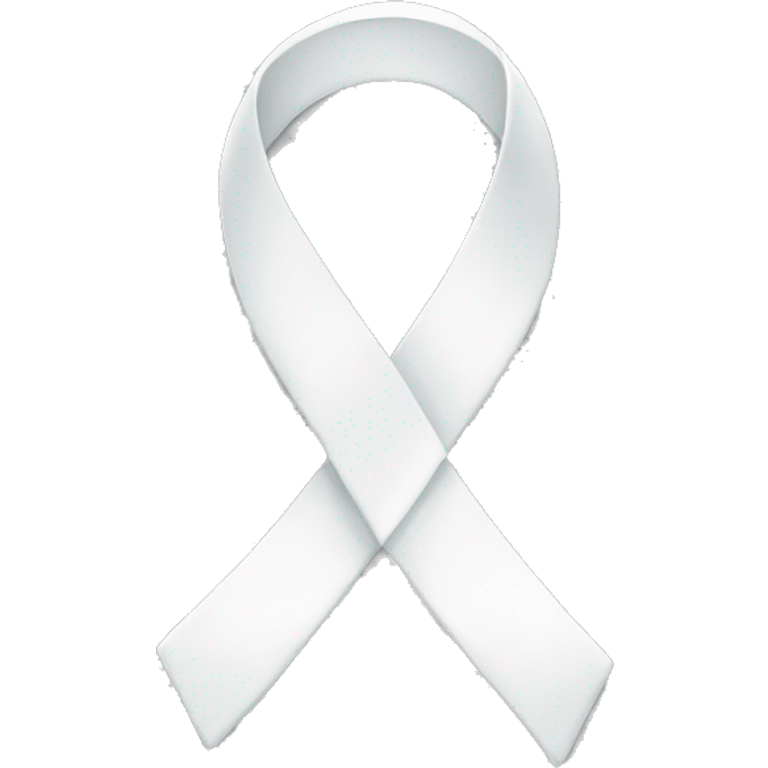 white ribbon emoji