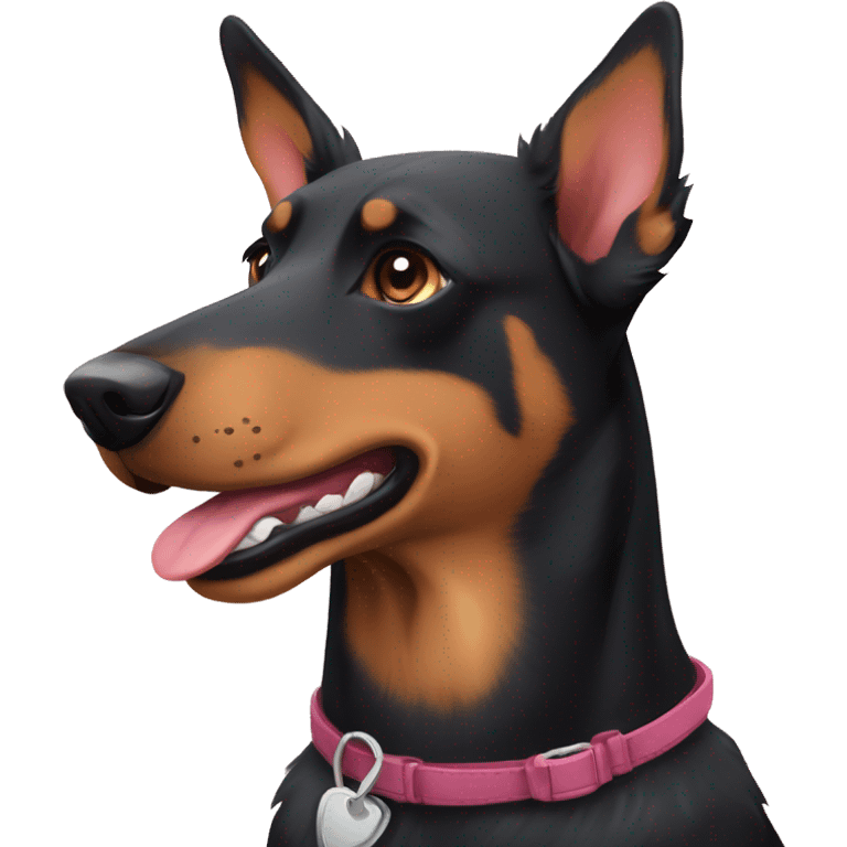 australian kelpie german shepherd doberman mix dog emoji