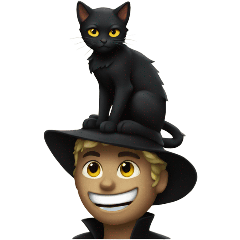 Chat noir emoji