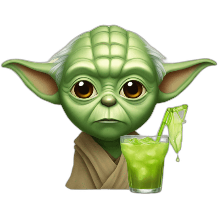 Yoda drink emoji