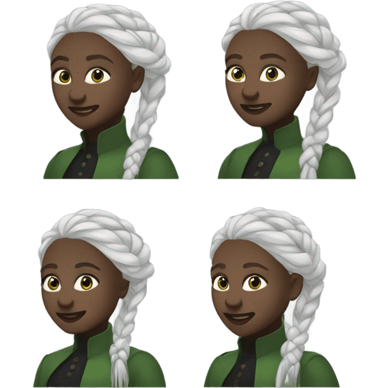 Elphaba Cynthia Erivo braids emoji